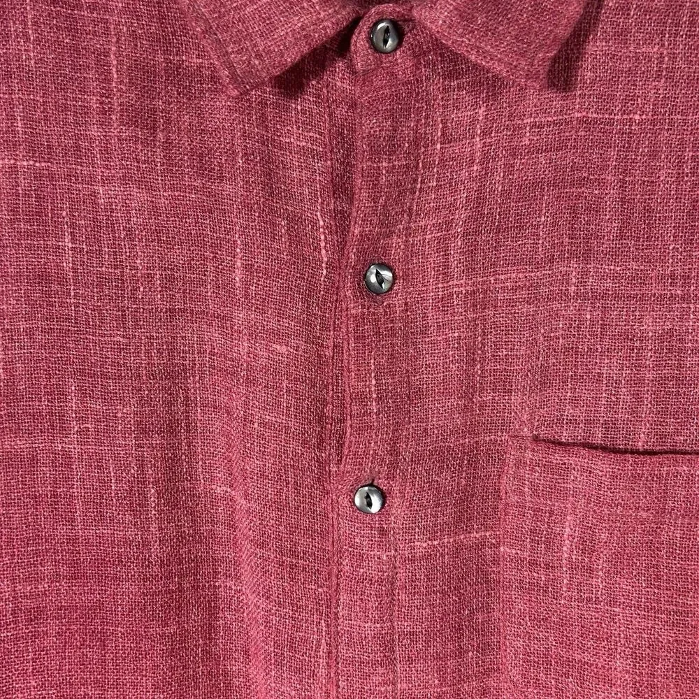 VTG Donald Davis Ireland Wool Linen Midi Tunic Shirt Dress Sz S Salmon Lagenlook - Picture 5 of 10